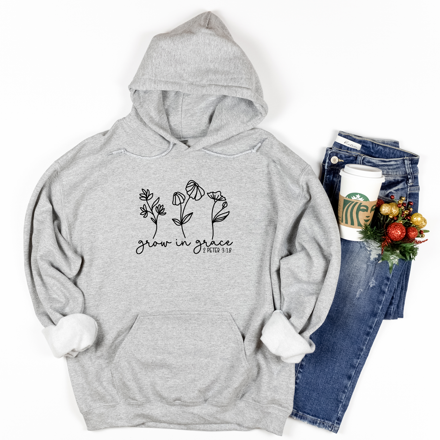 Grow in grace Hoodies