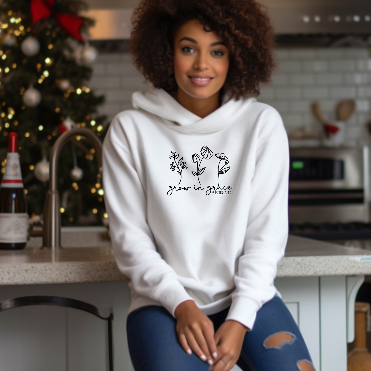 Grow in grace Hoodies