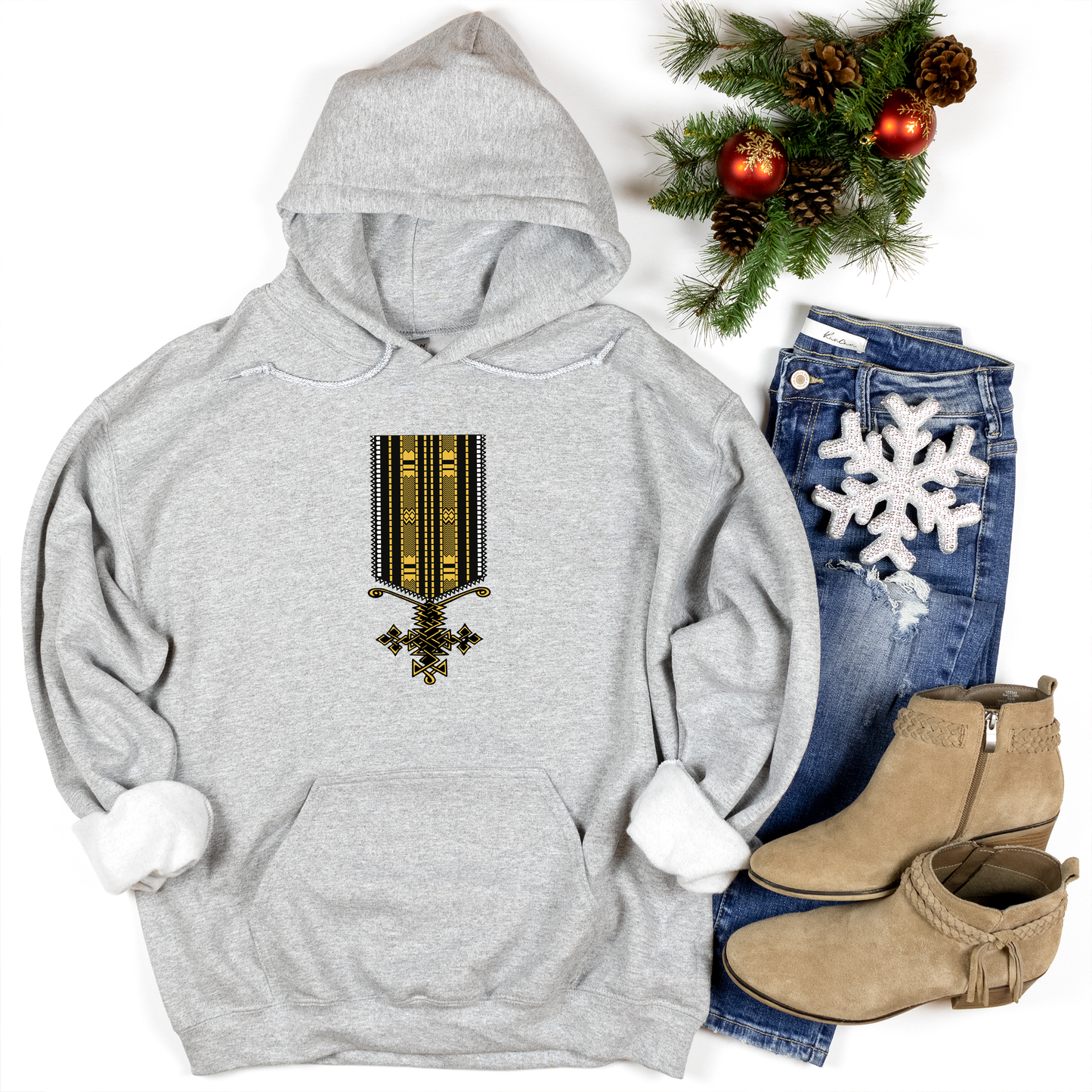 Ethiopian Stylish Cross Hoodie
