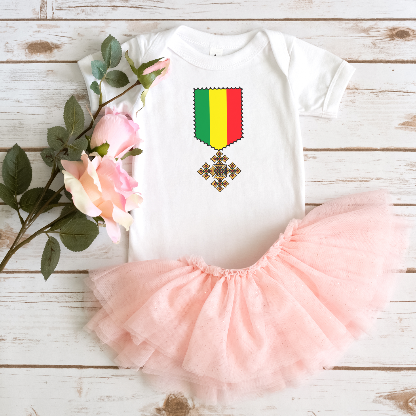 Ethiopian Orthodox Cross  infant - Baby Onesies