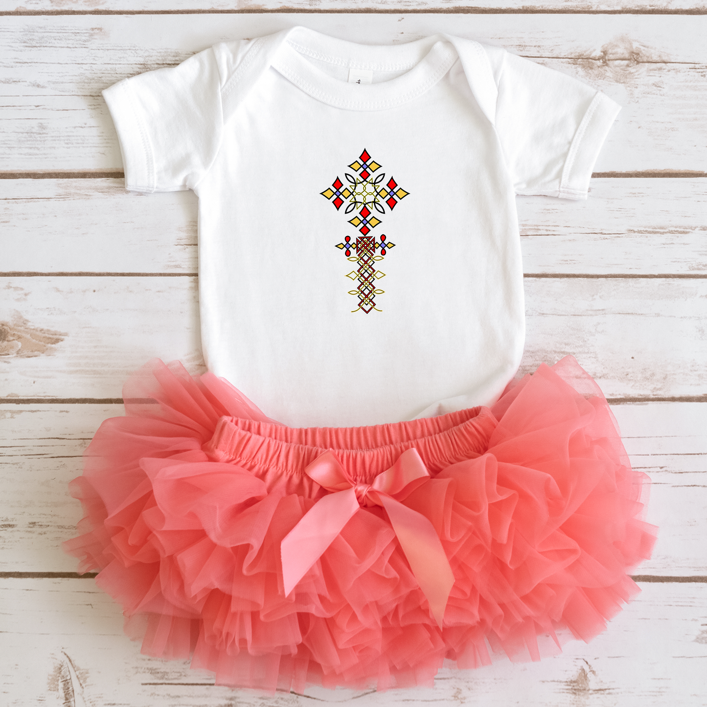 Ethiopian Cross infant - Baby Onesies