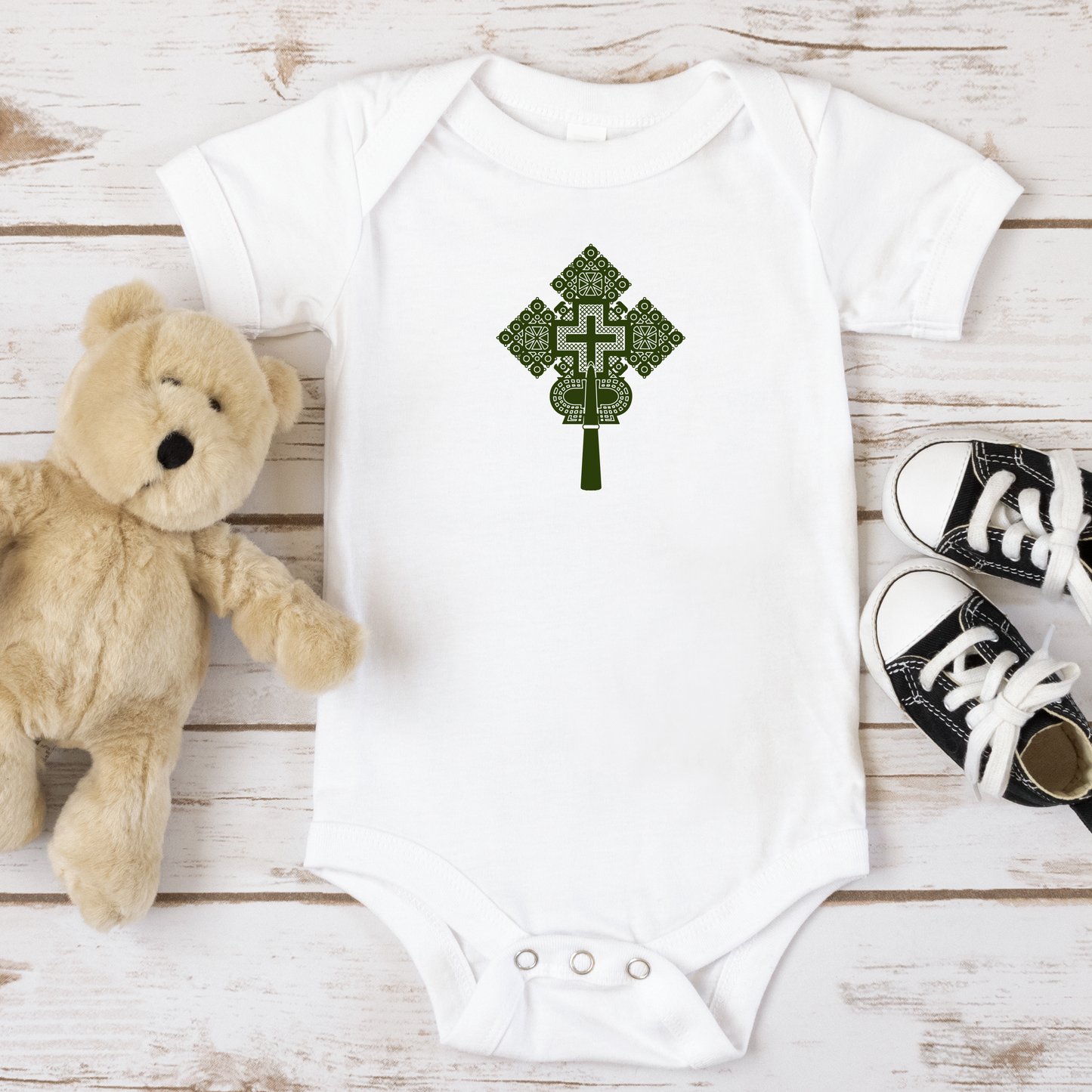 Cross Ethiopian infant - Baby Onesies
