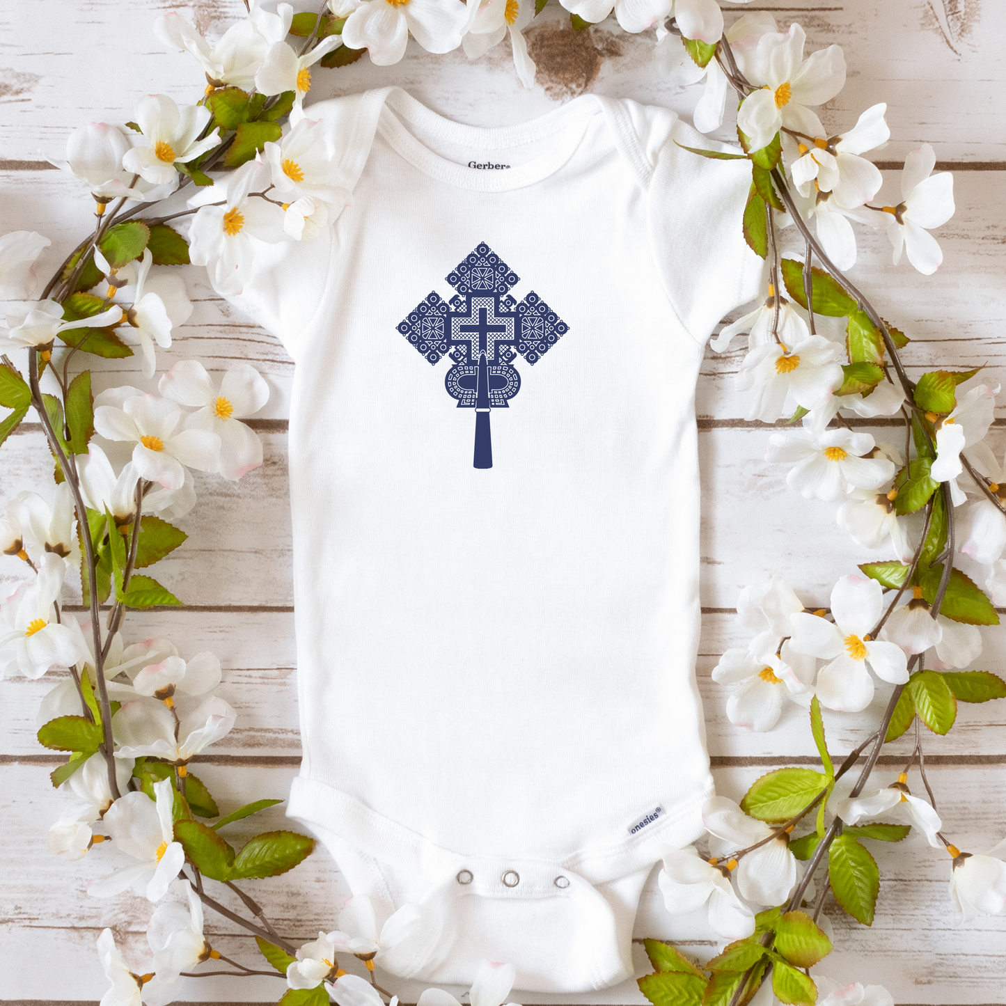 Cross Ethiopian infant - Baby Onesies