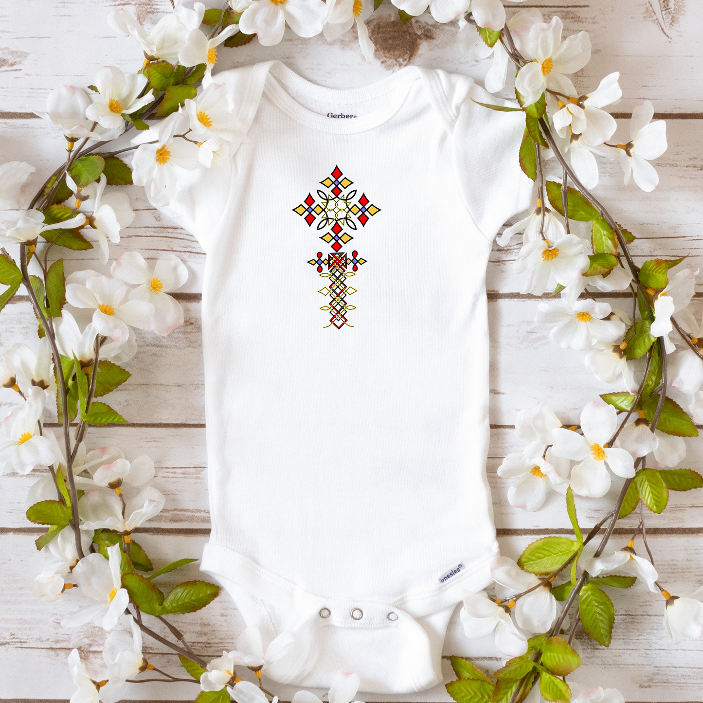 Ethiopian Cross infant - Baby Onesies