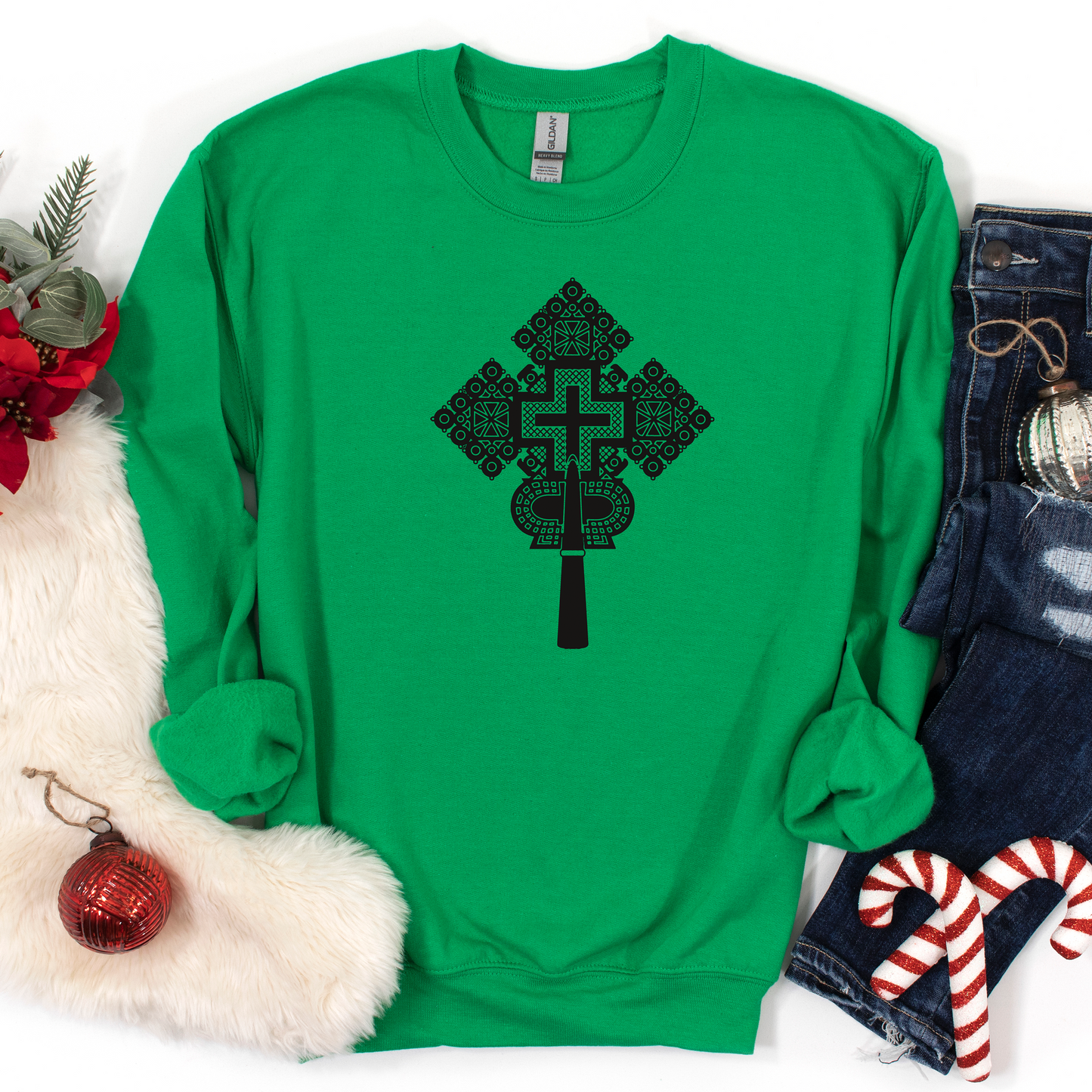 Ethiopian and Ertrian Orthodox Cross Sweatshirt