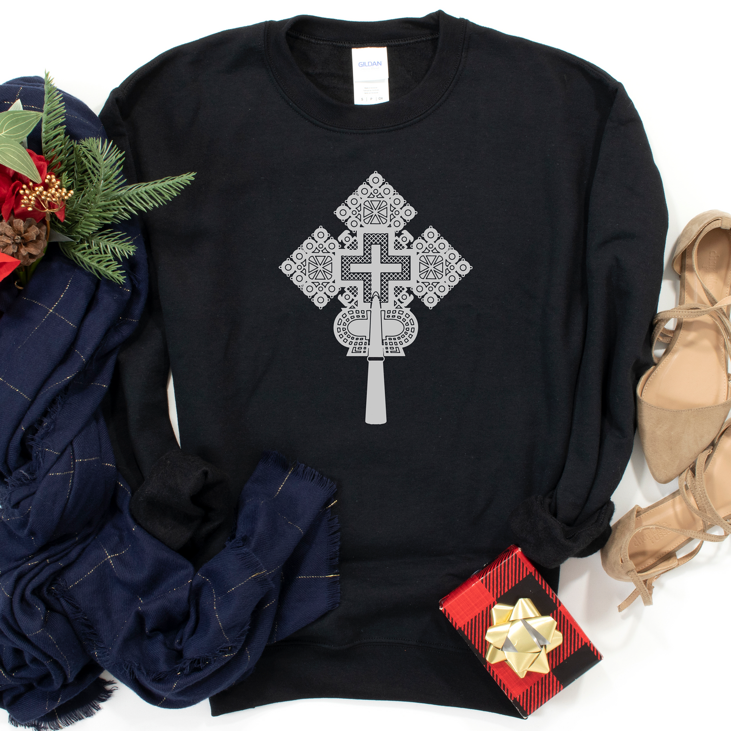 Ethiopian and Ertrian Orthodox Cross Sweatshirt