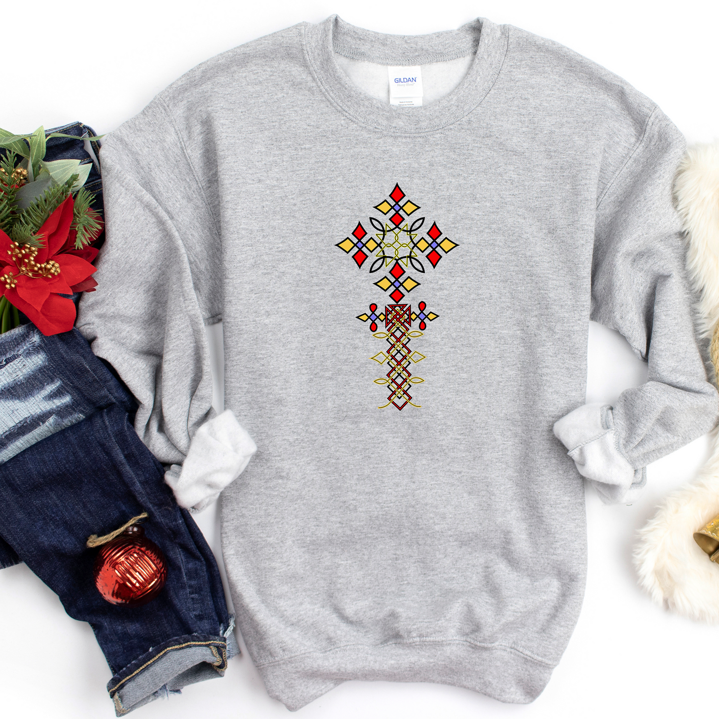 Ethiopian and Ertrian cross 2 Sweatshirt