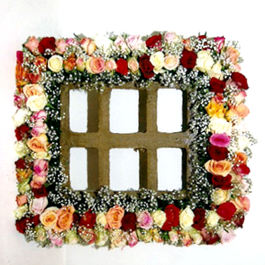 Square funeral flower