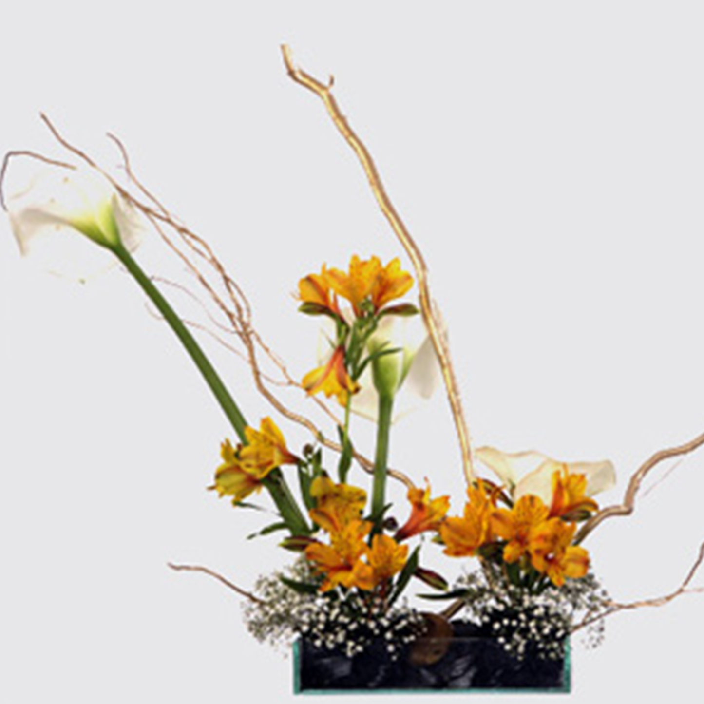 Funeral flower basket