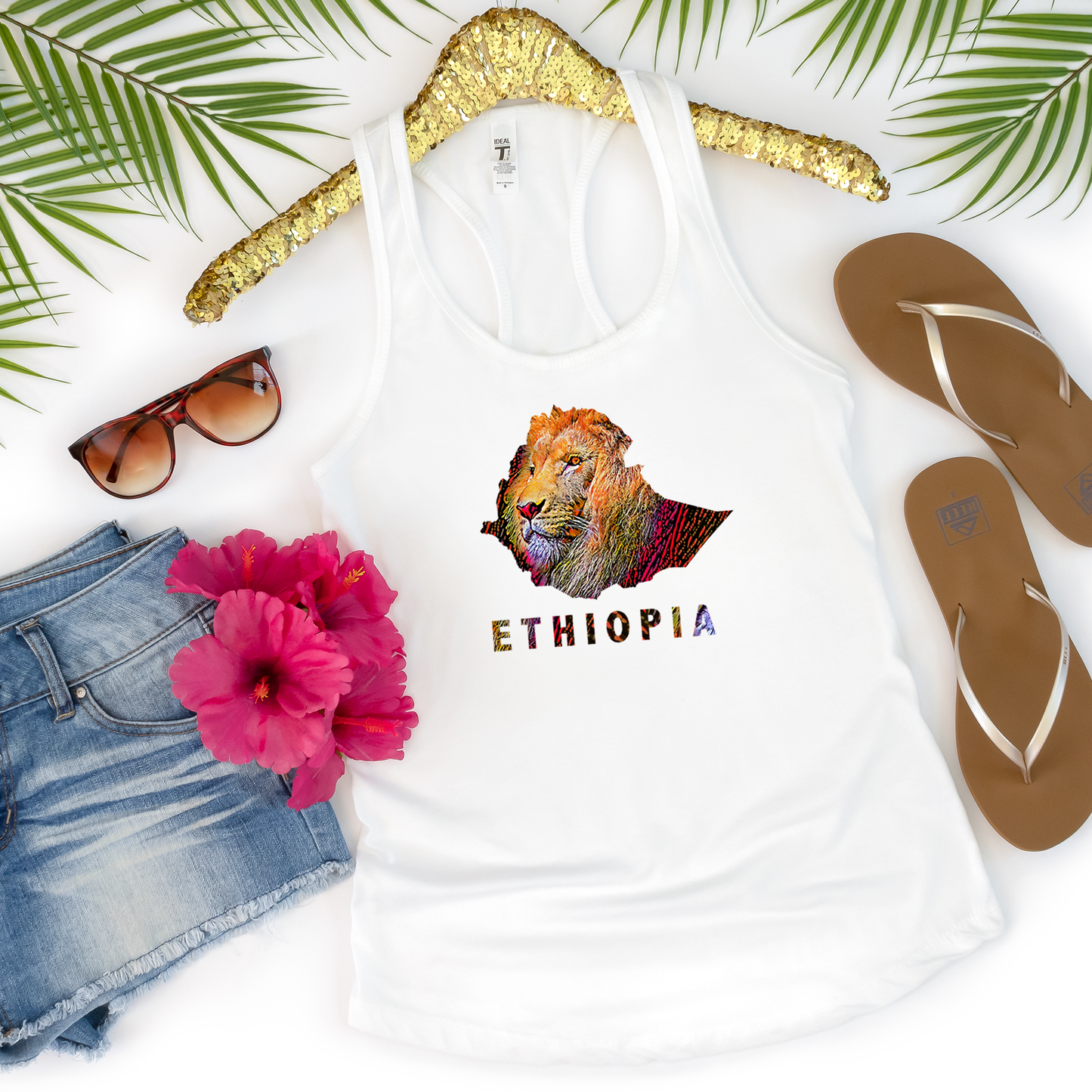 Ethiopia Lion Ethiopian unisex Tank Top