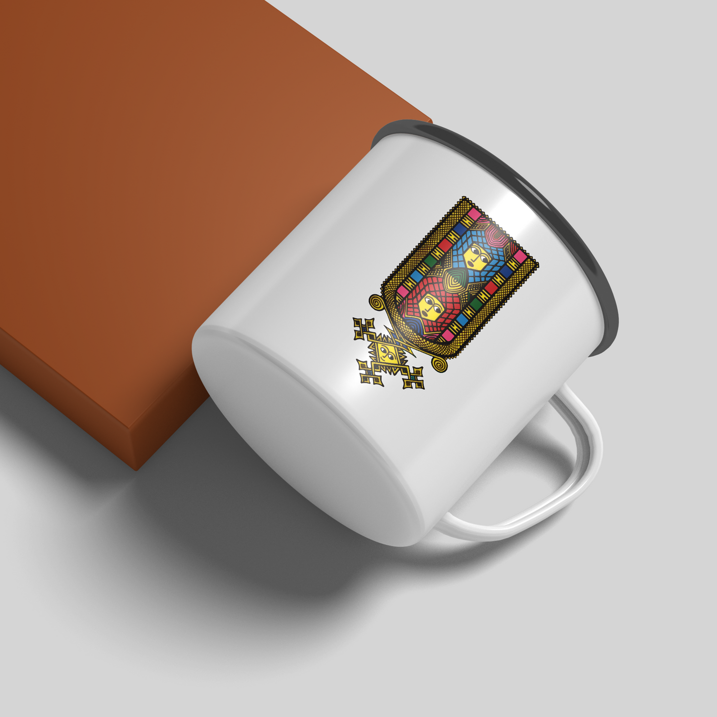 Ethiopian  and Ertrian Cross Enamel 12 oz Mugs