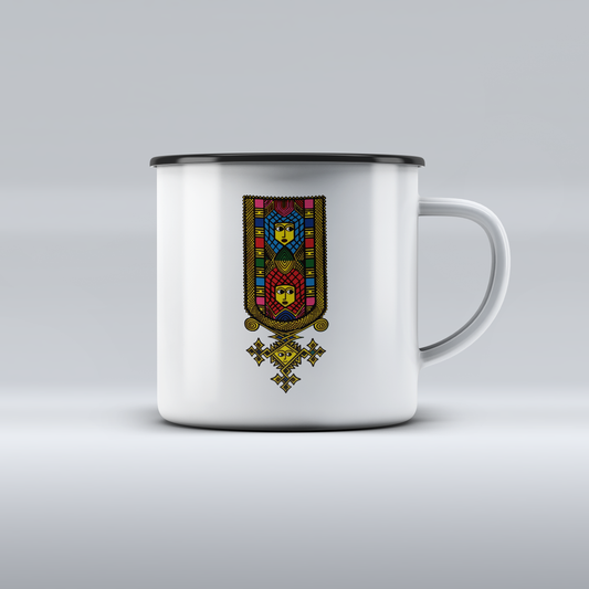 Ethiopian and Ertrian Cross Enamel 12 oz Mugs