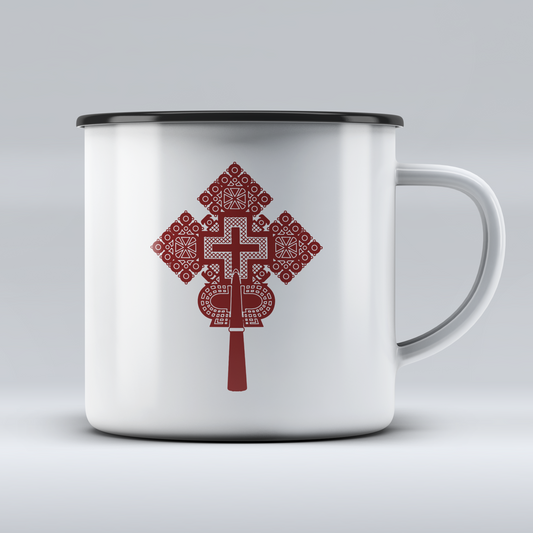 Ethiopian Eritrean Cross Enamel 12 oz Mugs