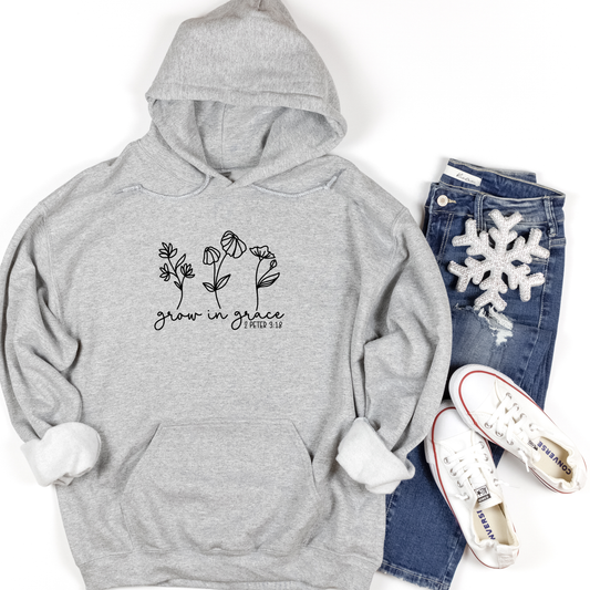 Grow in grace Hoodies