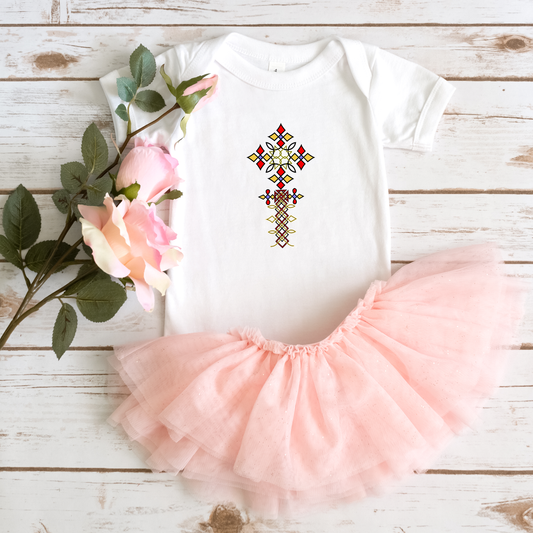 Ethiopian Cross infant - Baby Onesies