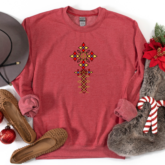 Ethiopian and Ertrian cross 2 Sweatshirt