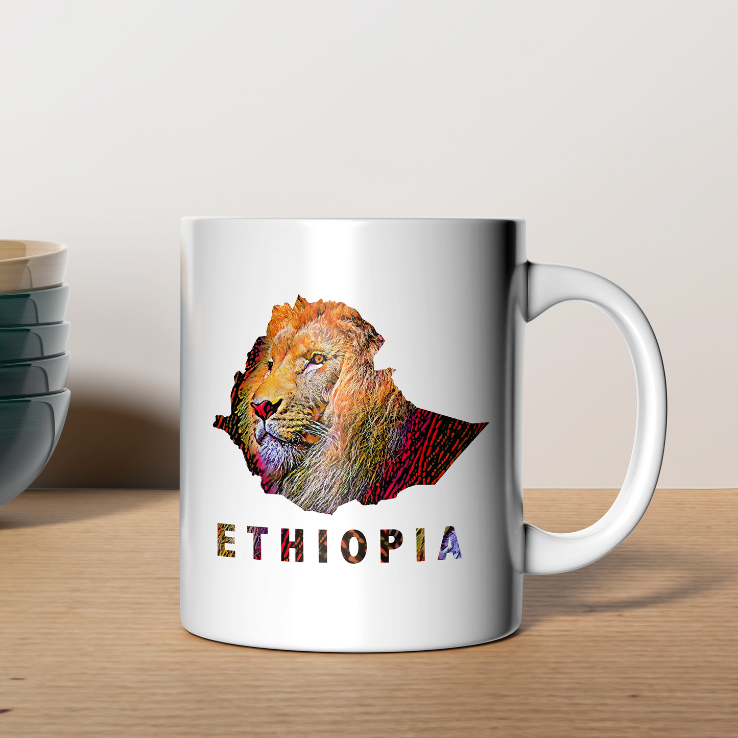 Ethiopian Lion  11oz Ceramic Mugs