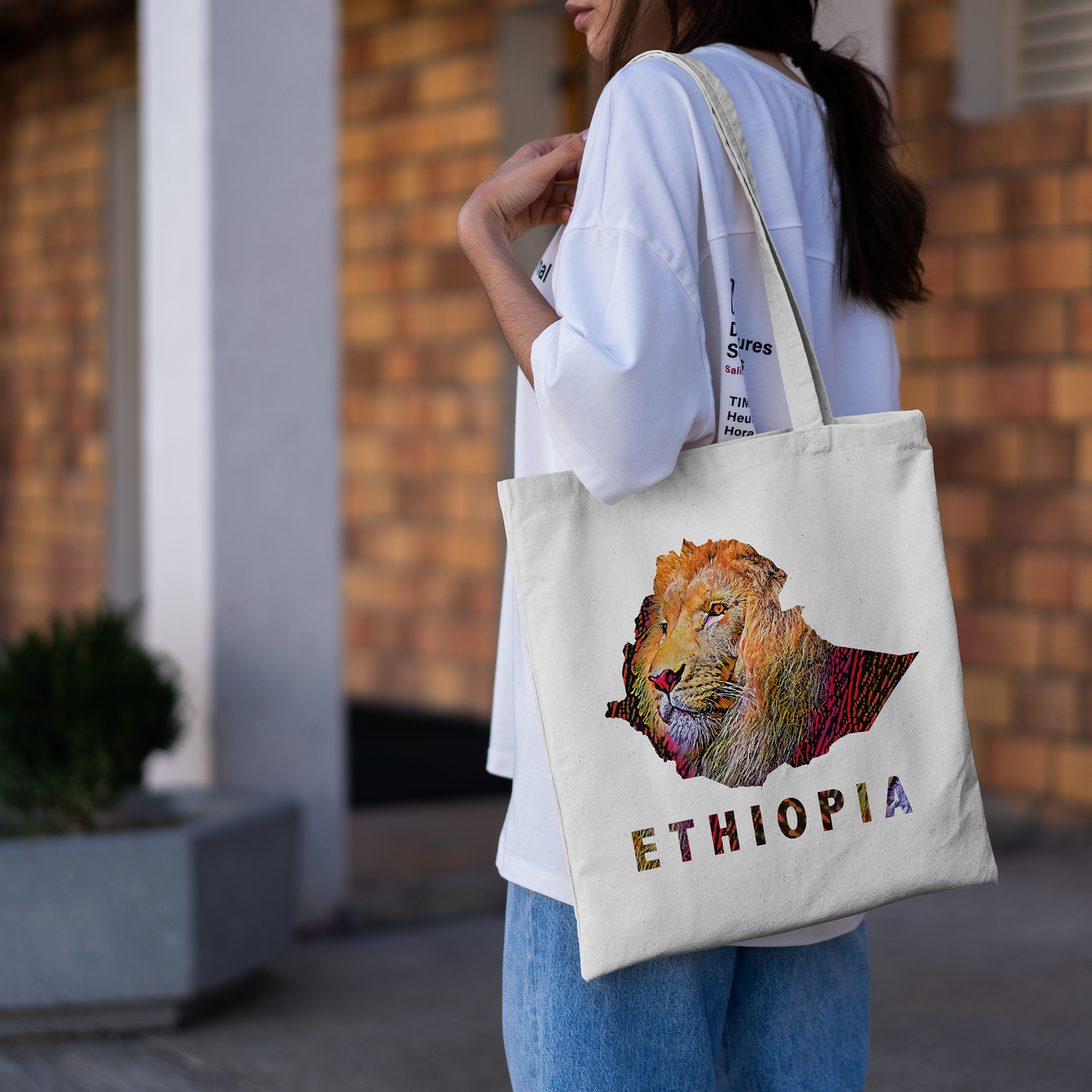 Ethiopia Lion Tote Bag