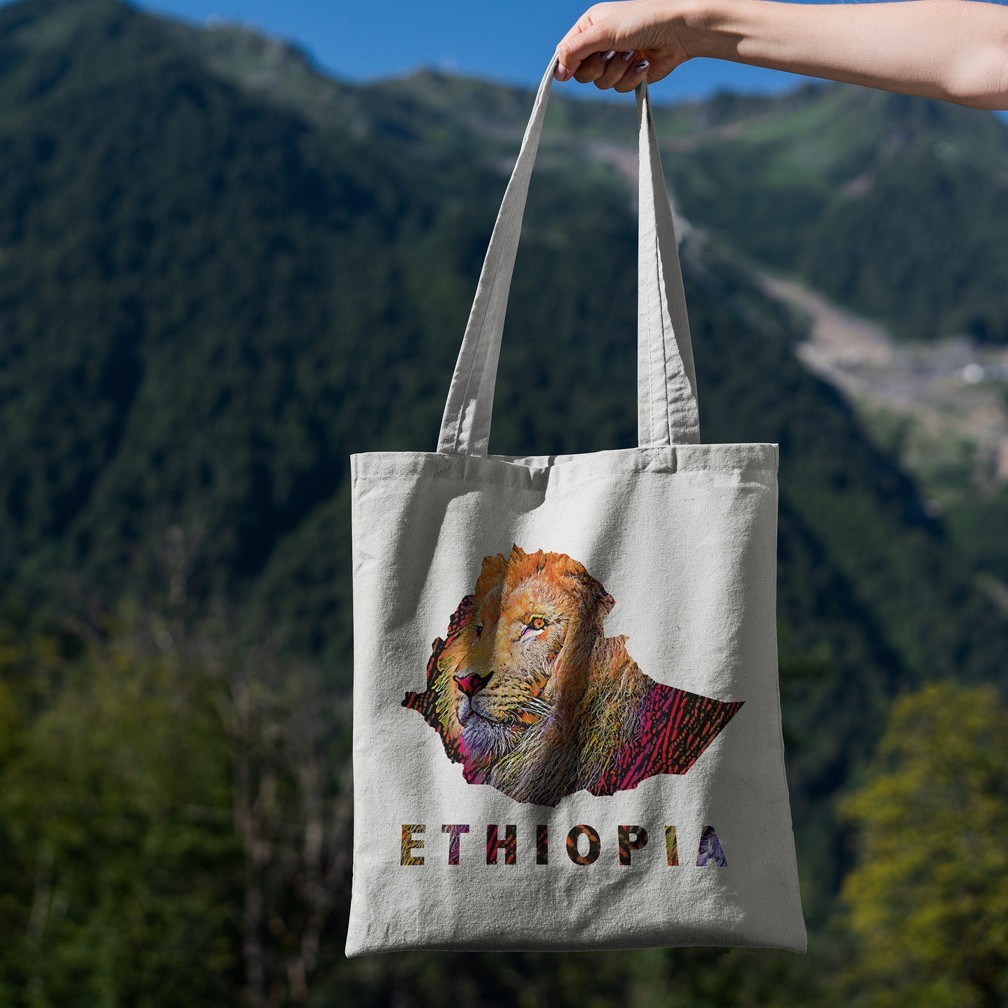 Ethiopia Lion Tote Bag