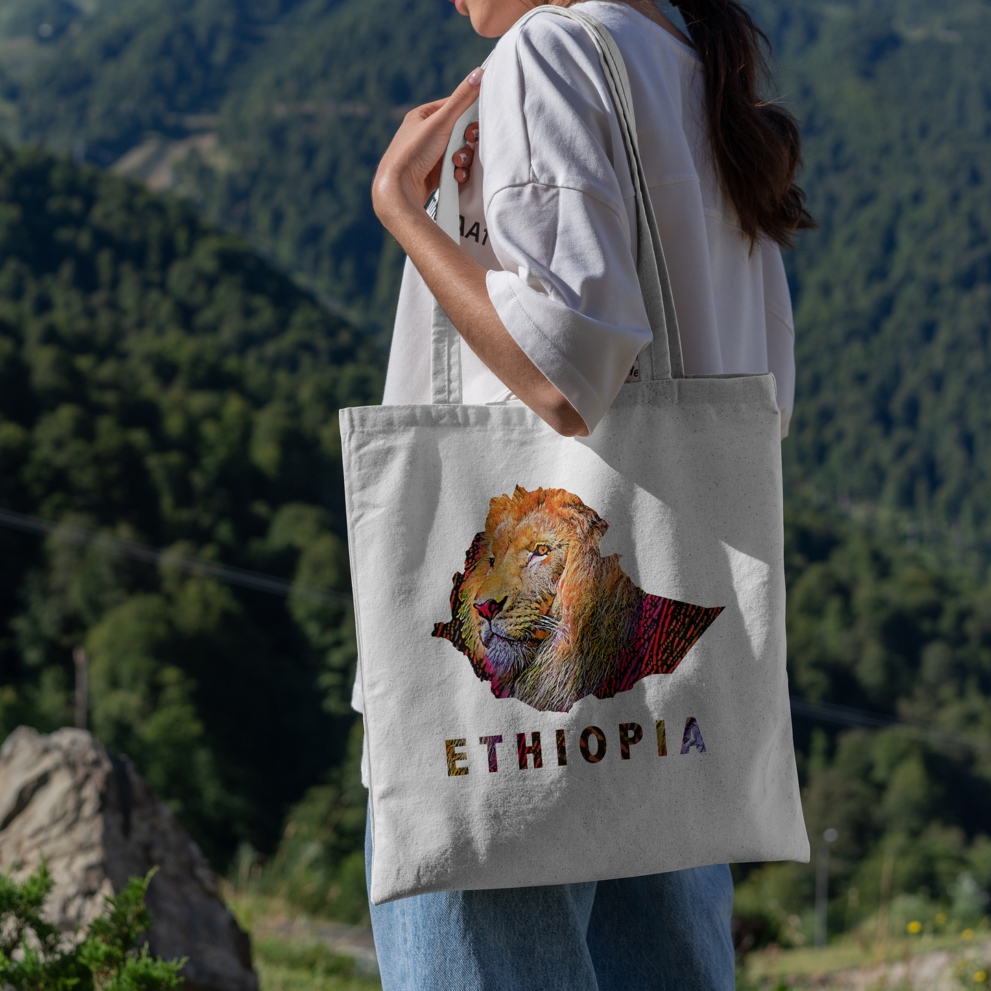 Ethiopia Lion Tote Bag