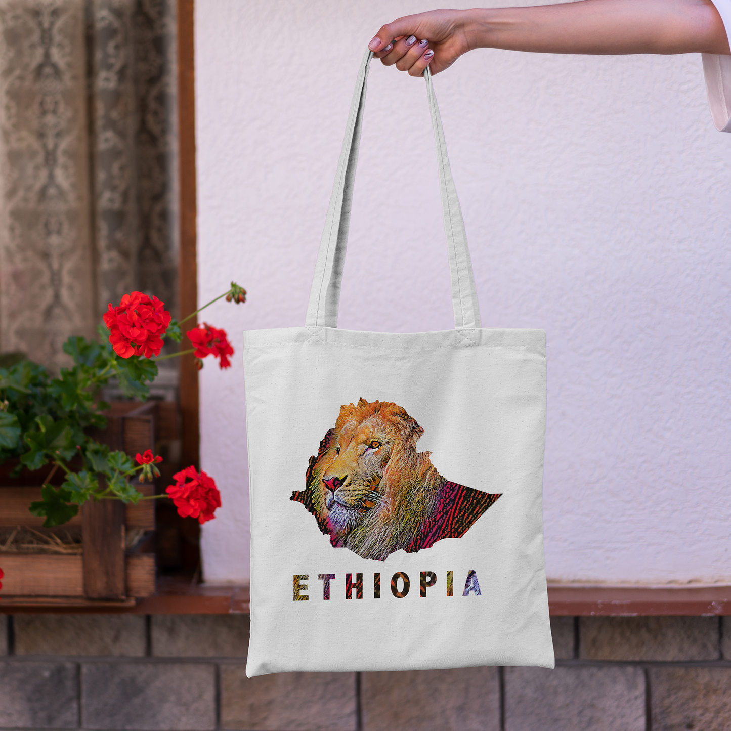 Ethiopia Lion Tote Bag