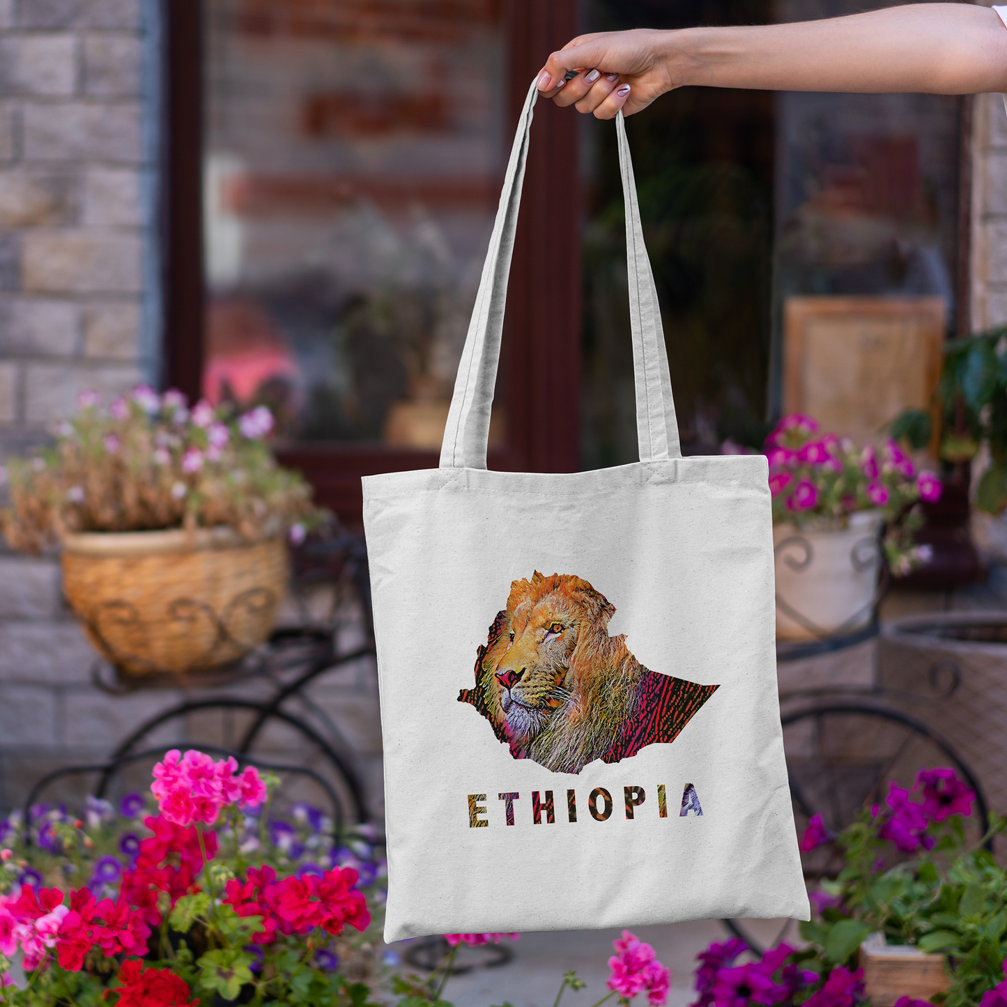 Ethiopia Lion Tote Bag